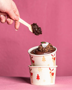 Christmas Brownie Pots
